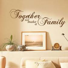 Together We Make a Family Art Wall Quotes / Wall Stickers/ Wall ... via Relatably.com