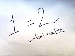Image result for prove that 2=1