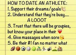 dating an athlete | Tumblr via Relatably.com