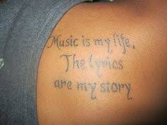 tattoo ideas on Pinterest | Music, Inspiration Tattoos and Lyric ... via Relatably.com