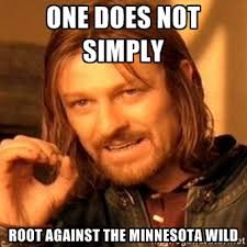 One does not simply Root against the Minnesota Wild - one-does-not ... via Relatably.com