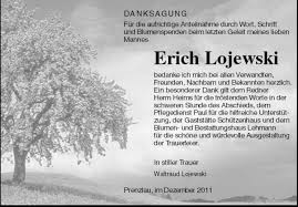 Erich Lojewski-Prenzlau, im De | Nordkurier Anzeigen