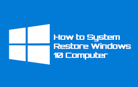HOW TO FIX PROBLEM USING SYSTEM RESTORE ON WINDOWS 10