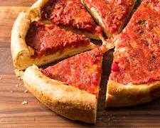 Gambar Chicago deep dish pizza