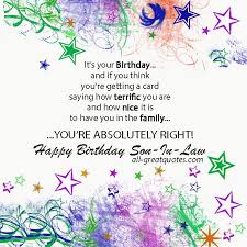 Free Birthday Cards For Son-In-Law - Happy Birthday Son-In-Law ... via Relatably.com