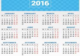 Image result for calendar for 2016