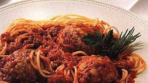 Spaghetti with Turkey-Pesto Meatballs Recipe | Epicurious