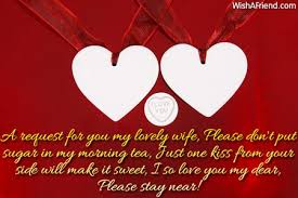 A request for you my lovely, Love Message For Wife via Relatably.com