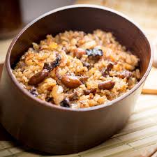 Sticky Rice with Mushrooms and Peanuts Recipe: How to Make ...