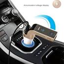 Multifunctional Bluetooth Car Charger Car Full Frequency FM Transmitter - Stereo MP3 Player iPhone 6s 6s Plus Samsung Galaxy Note 5 S6 Edge+ Bluetooth Mobile Devices Gold 