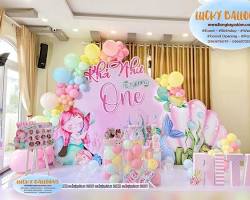 Hình ảnh về Set bóng bay trang trí sinh nhật bé gái chủ đề hoa tại Hà Nội