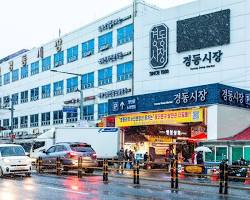 서울 경동시장 전경 및 풍경 사진, AI로 생성