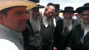 Left to Right: Tim Dunn, Rabbi Issac Levy (KJ Bakery), Rabbi Elya Hershkowitz (Williamsburg Bakery), Rabbi Getzel Berkowitz Dayan of KJ and the Grand Rebbe. - IMAG2387-725x408