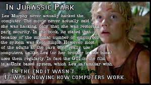 The truth about Jurassic Park hacking. - Imgur via Relatably.com