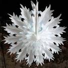 how to make paper snowflakes 3d step