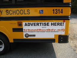 Image result for ads on school buses