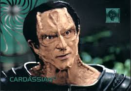 Though not mentioned by name this is obviously Gul Dukat on an alien preview card from the first phase of the three phase 30 Years of Star Trek card set. - cardgul