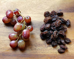 Image of grapes and raisins