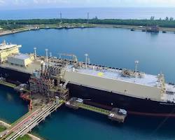 Aceh LNG terminal Arun gas industry or coal mining port Aceh, buatan AI