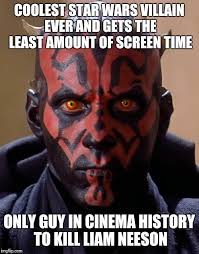 Darth Maul deserves another star wars appearance! - Imgflip via Relatably.com
