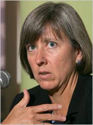 Nobody can show more in less time than Mary Meeker, the technology and Internet analyst at Morgan Stanley. Mary Meeker. (Credit: Dennis Owen/Bloomberg) - bits_meeker.190