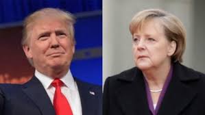 Image result for Trump meets Merkel