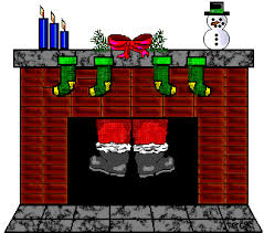 Image result for image santa at a fireplace