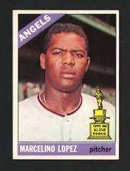 1966 Topps Baseball #155 Marcelino Lopez (Angels) EXMT | eBay
