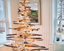 Image of driftwood Christmas tree