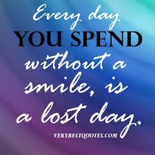 Smile quotes – Every day you spend without a smile - Inspirational ... via Relatably.com