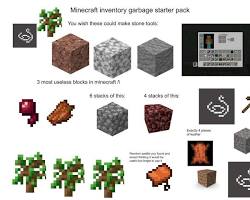 Junk items in Minecraft