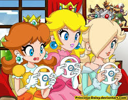 Daisy,Peach,Hormonie joue à Mario Kart