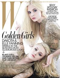 Gorgeous Dakota and Elle Fanning on W Magazine December Cover ... via Relatably.com
