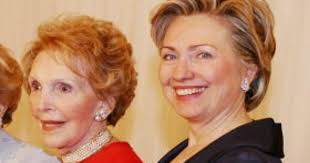 Image result for hillary nancy reagan