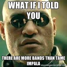 what if I told you there are more bands than tame impala - What If ... via Relatably.com