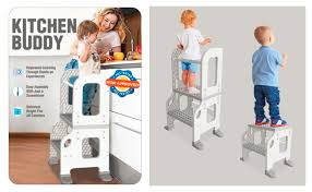 CORE PACIFIC Kitchen Buddy 2-in-1 Stool for Ages 1-3 only $48.38 ...