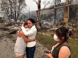 Image result for photos of Washington wildfires and homes burnt