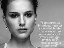 A beautiful quote from Natalie Portman about what being Israeli ... via Relatably.com