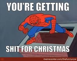 Merry Christmas From Spiderman by thefunnycow - Meme Center via Relatably.com