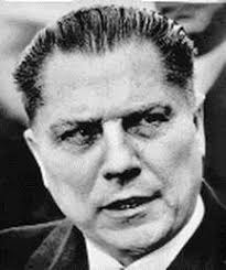 Jimmy Hoffa, a labor leader and president of the International Brotherhood of Teamsters from 1958 to 1971, mysteriously vanished in 1975. - hoffa