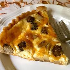Sausage, Apple, and Cheddar Quiche - My Casual Pantry
