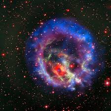 obrázek: První neutronová hvězda bez magnetického pole mimo Mléčnou dráhu