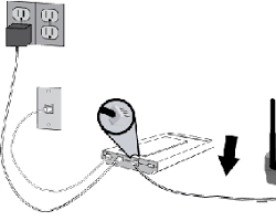 Obraz: Port Ethernet w routerze lub modemie