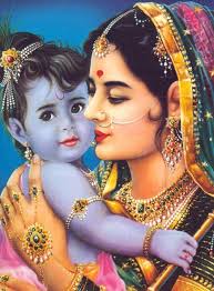 Image result for picture of bal krishna and yashoda