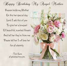 Happy Birthday Wishes - My Angel Mother via Relatably.com