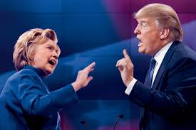 Image result for hillary and trump