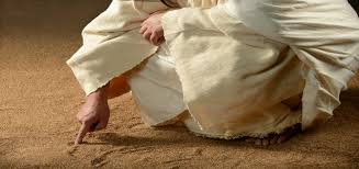 Image result for free pictures of Jesus and the woman caught in adultery