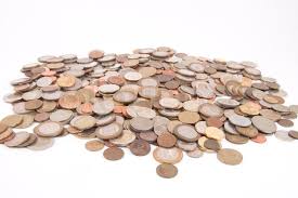 Image result for cash and coins in a pile photos