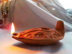 Image result for clay oil lamps